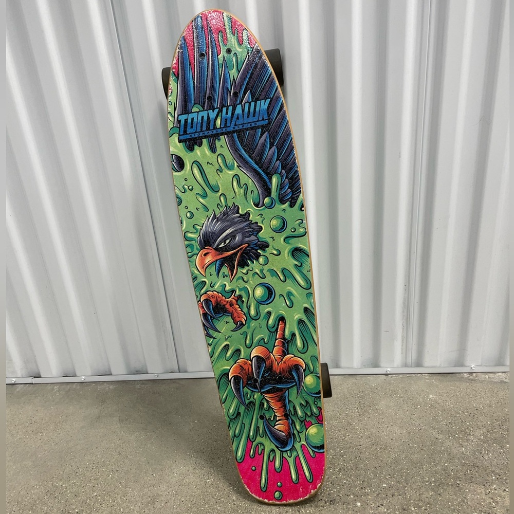 Tony Hawk 31" x 7.5" Cruiser Complete Skateboard with Green Slime Graphics